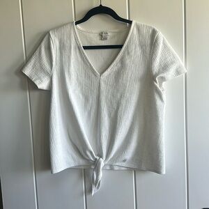 J. Crew tie front top